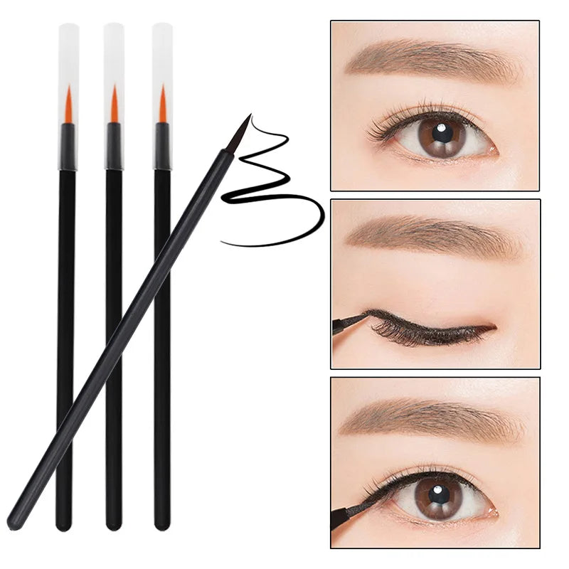50pcs Disposable Nail Art Brush Eyeliner Eyeline Makeup Tools Manicure Painting Pen Beauty Tool Nail Gel Liner Brushes