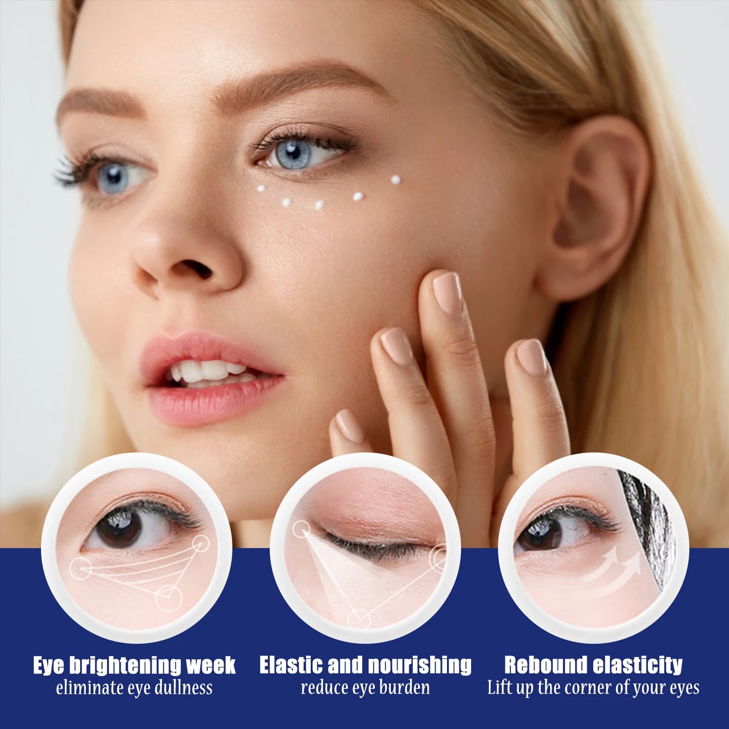 Anti Aging Eye Cream with Hyaluronic Acid Fade Fine Lines Remove Dark Circles Puffiness Moisturizing And Firming for Eye Bags