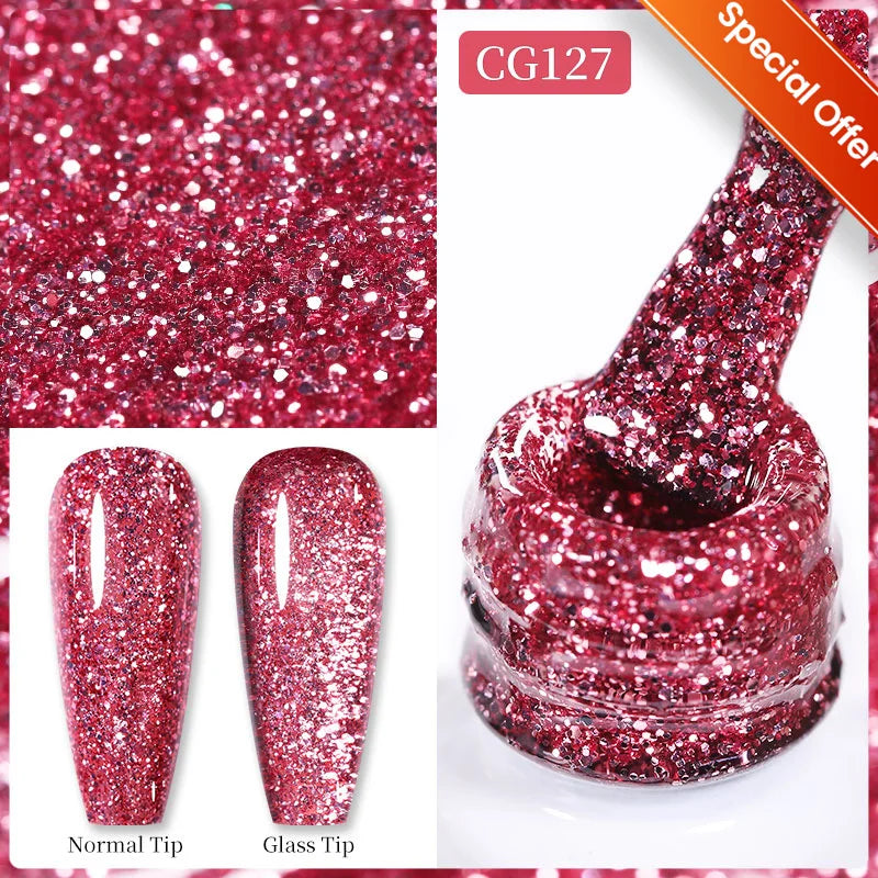 BORN PRETTY 10ml Nude Pink Gel Nail Polish Varnis Semi Permanent Nail Gel Varnish Soak Off UV Gel for Valentine's Day Gift Nails