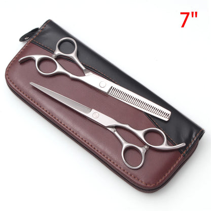 Professional Barber Scissors Set Japanese Steel Straight Thinning Texturizing Shears Precision Ground Sharp for Salon Home  Use