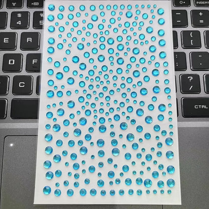 Rhinestone Acrylic Face Decoration Sticker Party Eyes Makeup Crystal Self-adhesive DIY Sticker Girls Face Diamond Tattoo Sticker
