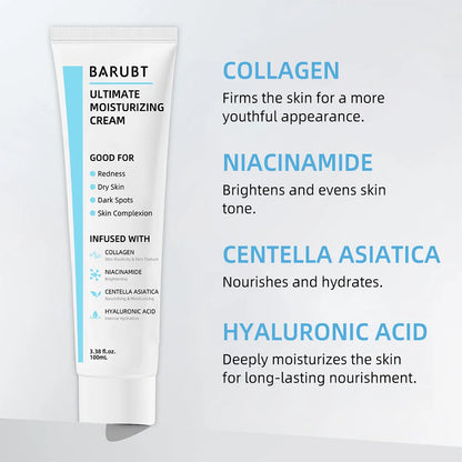 100ml Ultimates Moisturizing Cream With Centella Asiatica Niacinamide Hyaluronic Acid Collagen Anti-Aging Facial Repair Cream