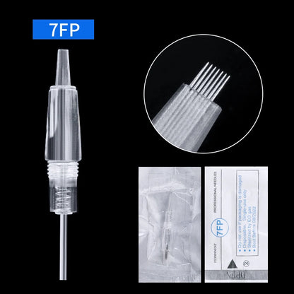 5/10PCS Permanent Makeup Disposable Screw Tattoo Needle 1D 3P 5F Microblading Needles Eyebrow Shading For PMU Tattoo Machine
