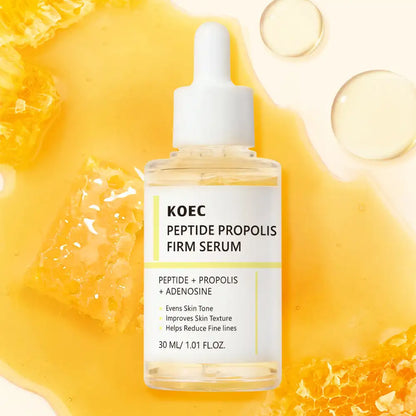 30ml KOEC Peptide Propolis Firm Serum Moisturizing Brightening Restoring Anti-Wrinkle Improve Texture Even Skin Tone Adenosine