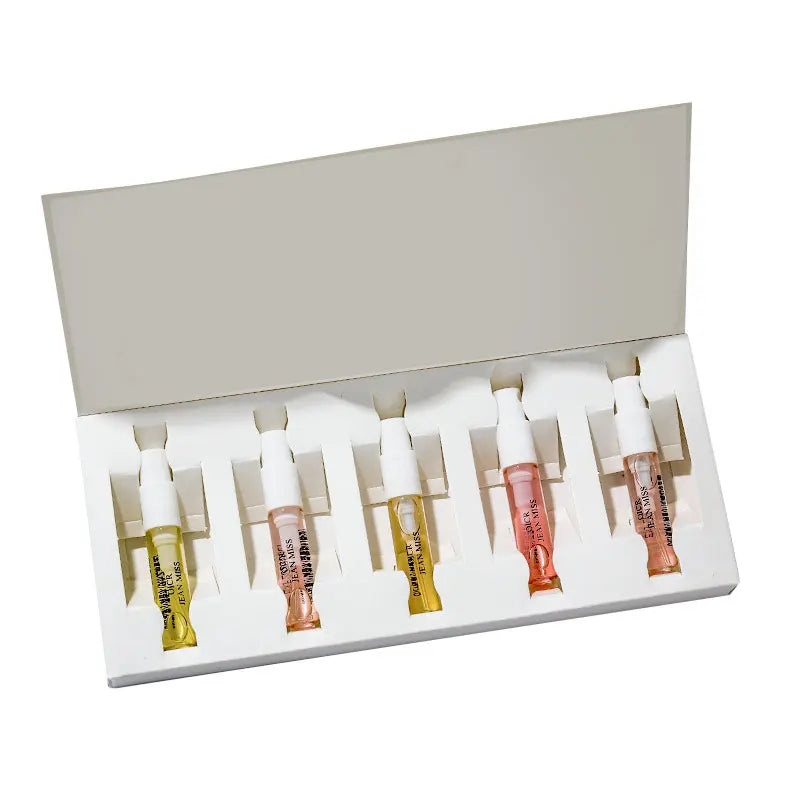 JEAN MISS 1 Set 5Pcs Women Fragrance Perfumed Long Lasting Flower Fruit Fragrance Lady Parfume Gift Box Set Perfumed