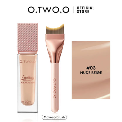 O.TWO.O Foundation Cream Makeup Brush Moisturizing Oil-Free Long-Lasting Waterproof Concealer Full-coverage Foundation Makeup
