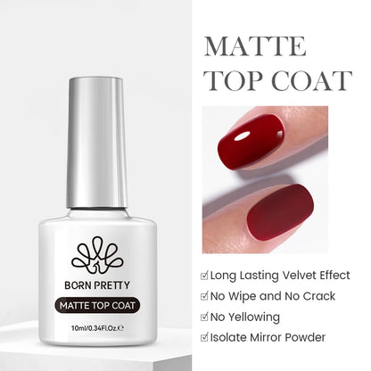 BORN PRETTY 10ml Nude Pink Gel Nail Polish Varnis Semi Permanent Nail Gel Varnish Soak Off UV Gel for Valentine's Day Gift Nails