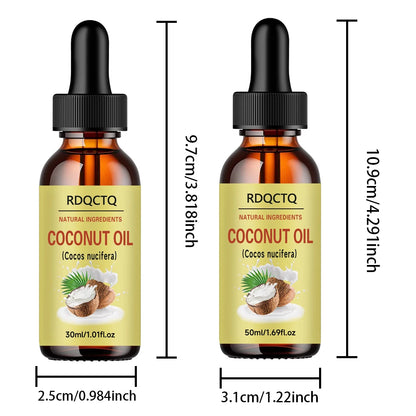 RDQCTQ Coconut Oil for Dry Hair & Sensitive Skin- Natural Moisturizer & Nourishing Treatment