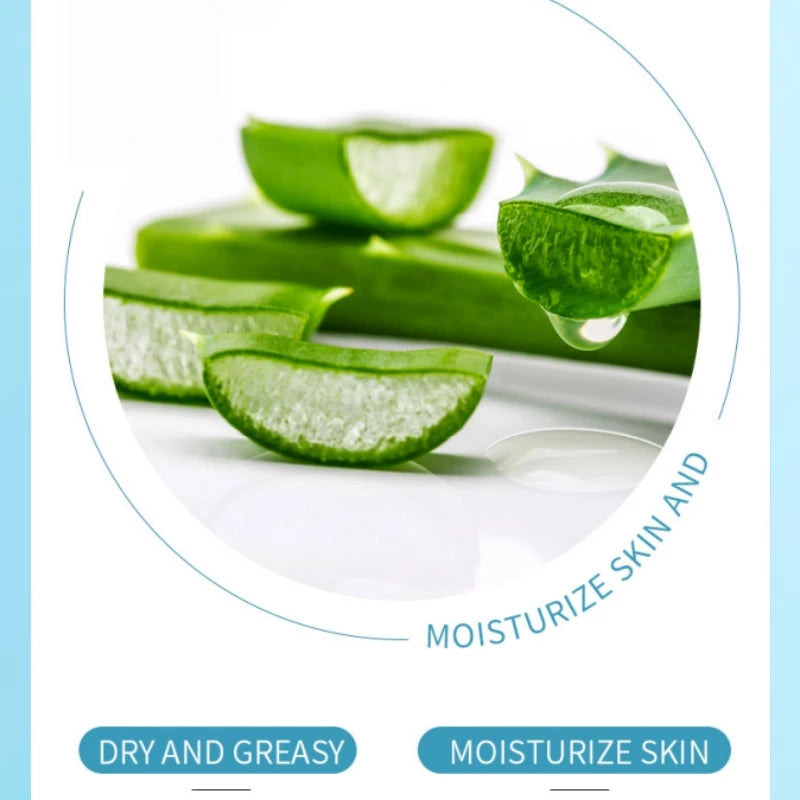 140g Aloe Vera Moisturizing Cream, Rich in Glycerin, Aloe Vera Extract and Other Skin Care Ingredients, Refreshing and Fragrant, Easy to Absorb, Non-Greasy, Makes the Skin Tender, Smooth, Elastic and Radiant, Suitable for Dry