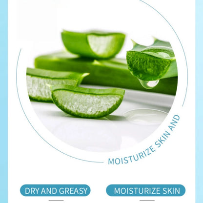 140g Aloe Vera Moisturizing Cream, Rich in Glycerin, Aloe Vera Extract and Other Skin Care Ingredients, Refreshing and Fragrant, Easy to Absorb, Non-Greasy, Makes the Skin Tender, Smooth, Elastic and Radiant, Suitable for Dry