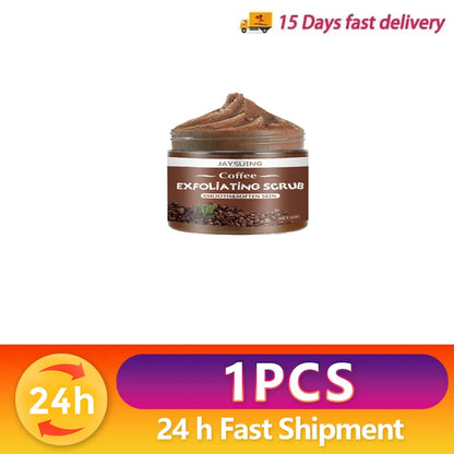 Exfoliating Whitening  Coffee Body Scrub Cream Underarm Knee Melanin Pigmentation Whitening Remove Dead Skin Shower Scrub Car
