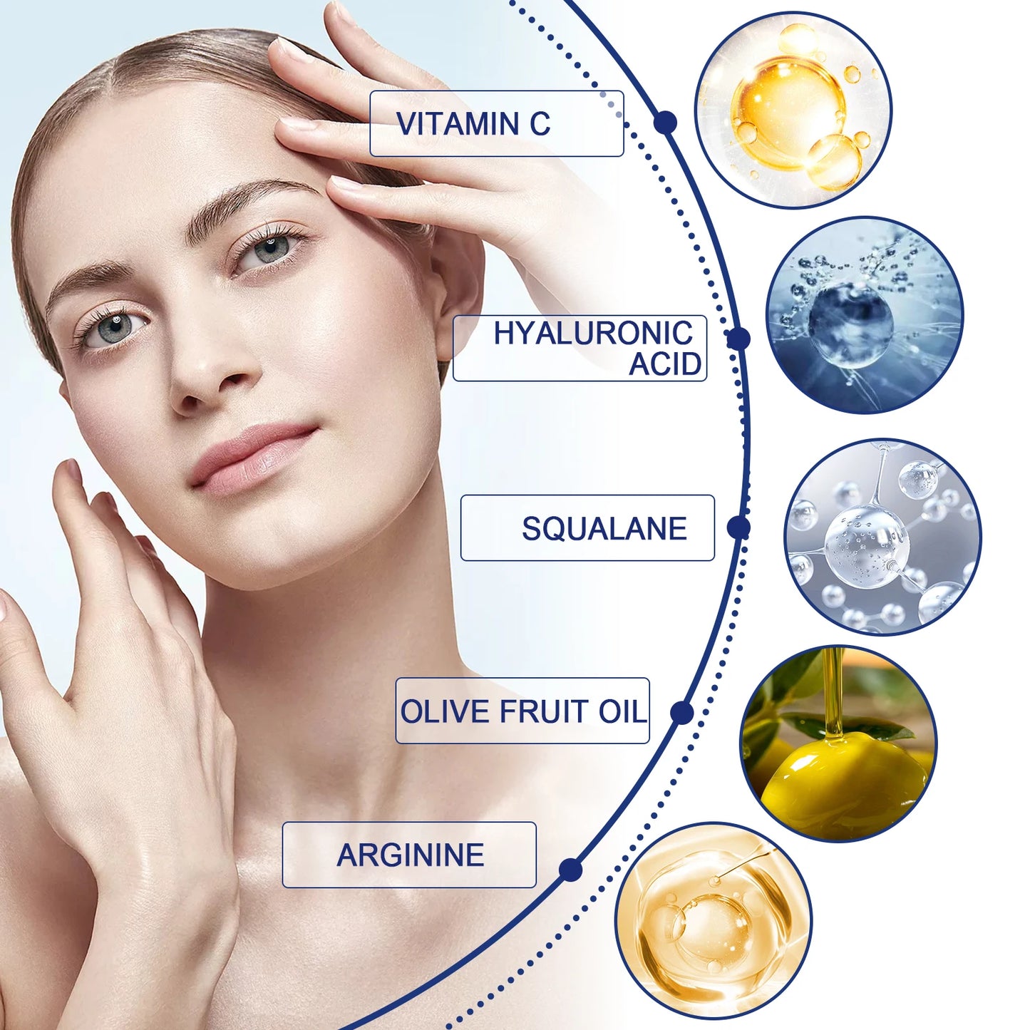 Anti Aging Eye Cream with Hyaluronic Acid Fade Fine Lines Remove Dark Circles Puffiness Moisturizing And Firming for Eye Bags