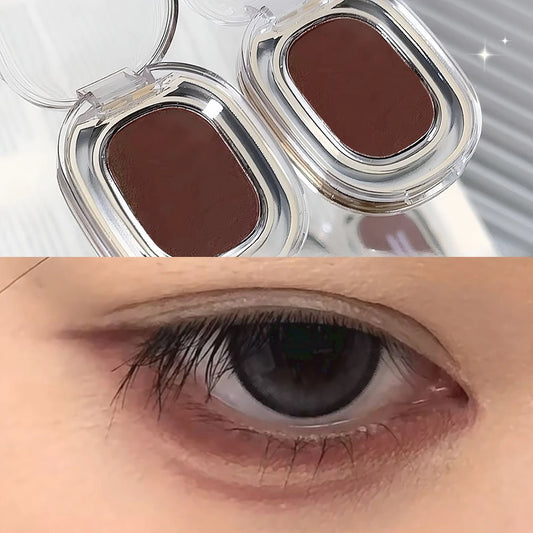 Monochrome Matte Brick Red Eyeshadow Silky Brown Powder Palette Waterproof Lying Silkworm Eyeliner Aegyo-sal Under Eye Makeup