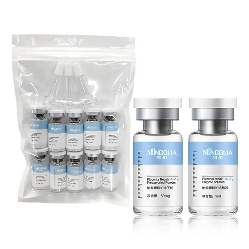 Placent Peptide Ampoule Hyaluronic acid Serum For Face Dr.Pen  Freeze-dried Powder Repair Moisturizing Skin Care Korean