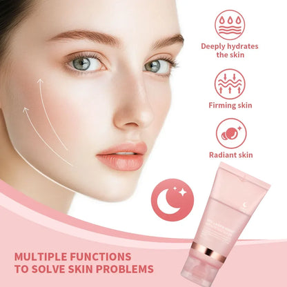 Collagen Facial Mask And Brush Set Rejuvenates Moisturizes Brightens Skin For Glowing Elasticity Korean Face Care Treatment