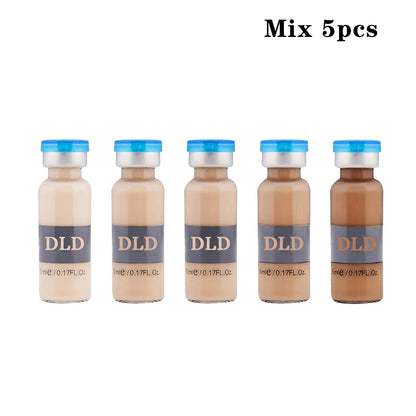 5ml BB Cream Glow Serum Starter Kit Niacinamide/Peptide Facial Foundation Cream Treatment Microparticles Moisturizing Skin Care