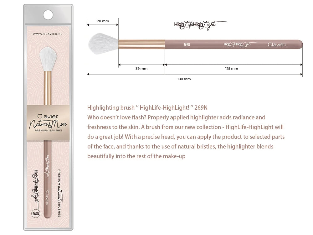 Clavier Makeup Brushes For Cosmetic Foundation Eyeliner Powder Blush Eyeshadow Brush Make up Beauty Tool Soft Professional