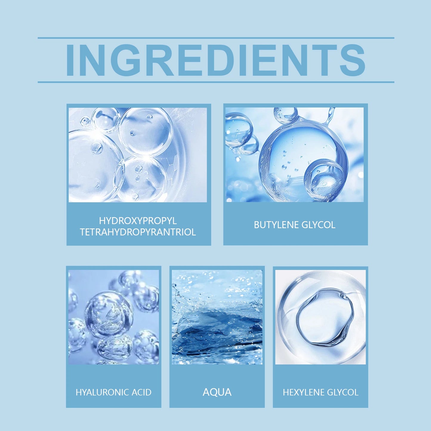 Hyaluronic Acid Serum Deep Moisturizing Facial Skin Essence Rejuvenating Enhances Elasticity Firm Nourishing Brightening Ampule