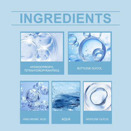 Hyaluronic Acid Serum Deep Moisturizing Facial Skin Essence Rejuvenating Enhances Elasticity Firm Nourishing Brightening Ampule