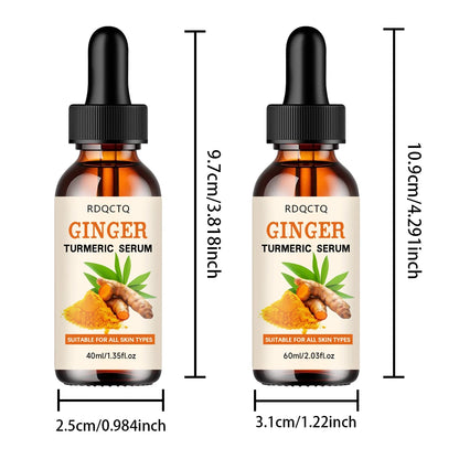Turmeric Face Serum Anti-Oxidation Dark Spot Corrector Facial Brightening Skin Care Serum for Clearer Smoother Skin
