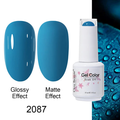 Clou Beaute 15ml Nail Gel Polish Warm Color Dark Red Brown Semi Permanent Nail Art Manicure Soak Off LED UV Varnishes Lacquer