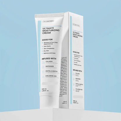 100ml Ultimates Moisturizing Cream With Centella Asiatica Niacinamide Hyaluronic Acid Collagen Anti-Aging Facial Repair Cream