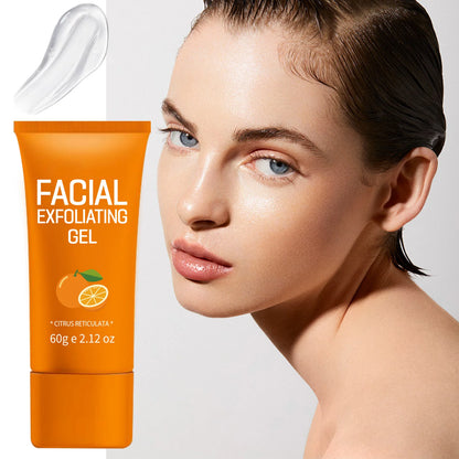 Orange Exfoliating Gel For Facial Body Gentle Orange Facial Scrub Body Cleansing Gel Dead Skin Remover Scrub Skin Cleaning