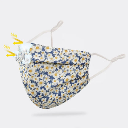 Breathable Cotton Printing Mask Fashion Washable Anti-UV Riding Face Mask Skin-Friendly Anti Dust Sunscreen Mask Outdoor Sports