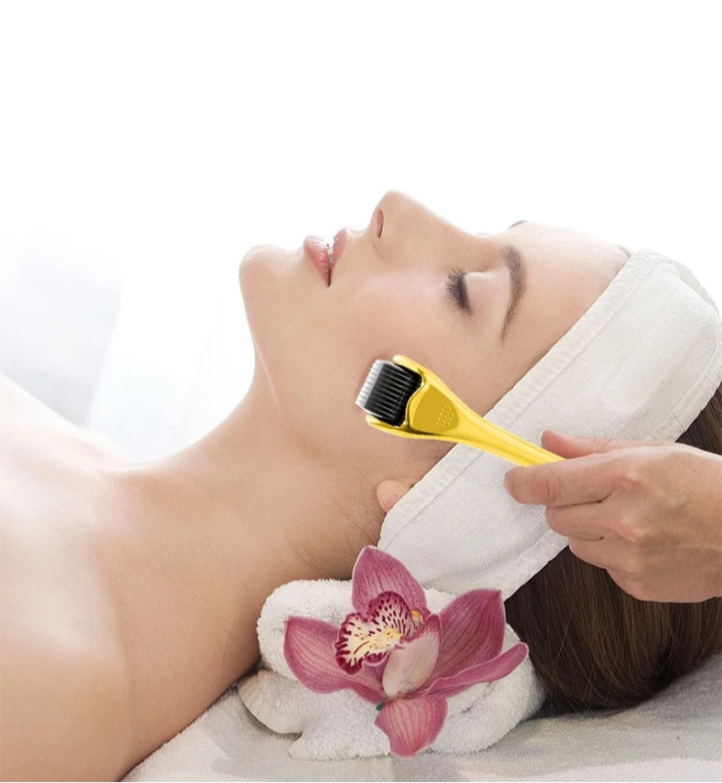 540 Micro Roller 0.25mm Titanium Alloy Micro Needle Derma Roller for Skin Rejuvenation, Hair Growth and Freckle Removal