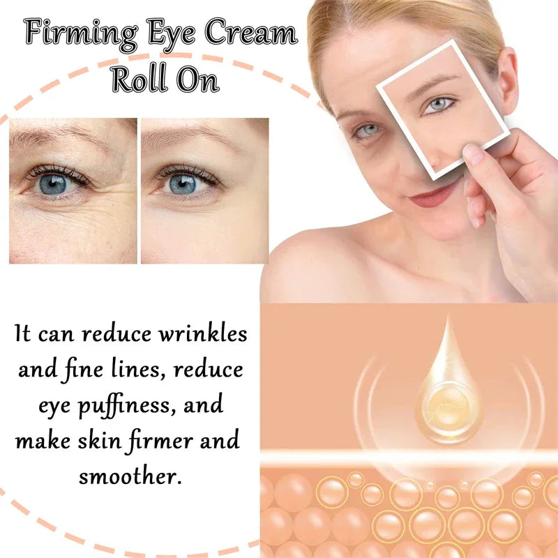 Snail Eye Cream Stick Collagen Fade Fine Lines Wrinkle Lightening Dark Circles Firming Eye Bags Puffiness Moisturizing Eye Cream