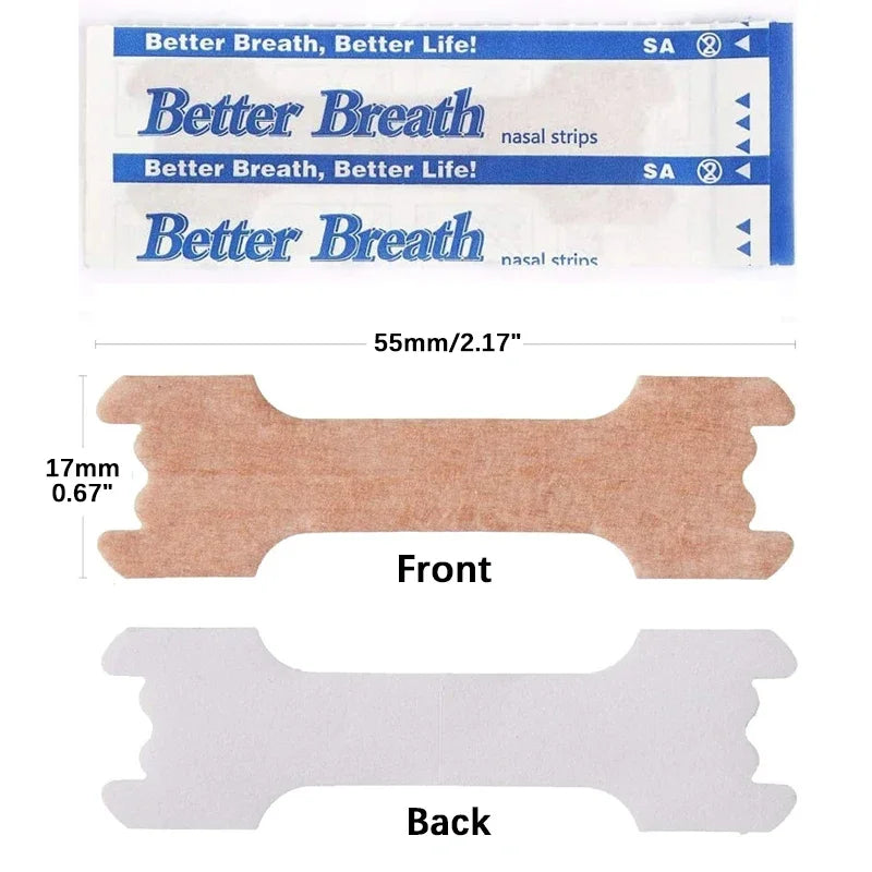 100/200/300pcs Breathing Good Sleeping Patches Breath Nasal Strips Right Way Stop Snoring Anti Snore Nose Strip Easier Better