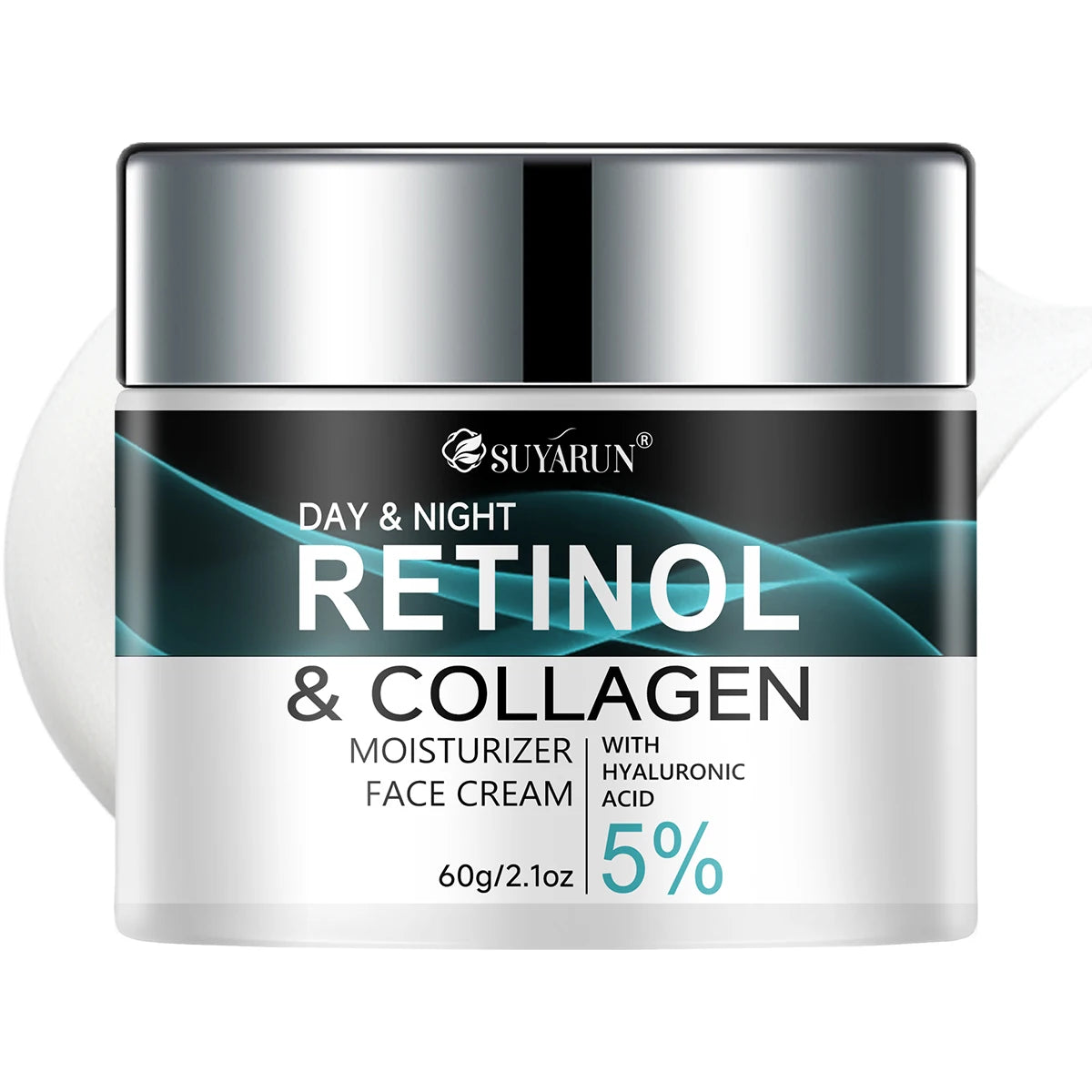SUYARUN Retinol & Collagen Face Cream - Anti-Aging Moisturizer for Deep Hydration, Firming & Youthful Glow.