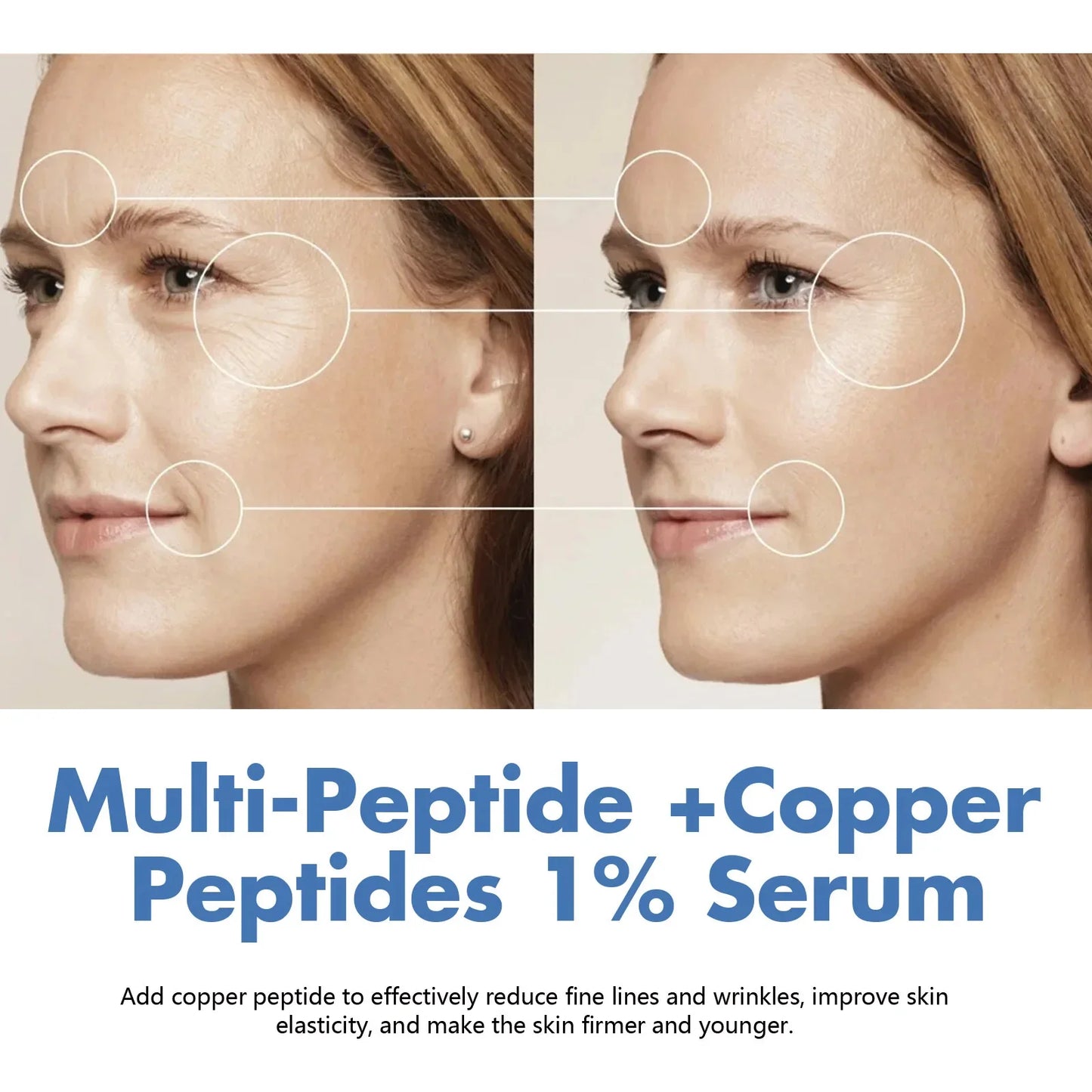 Multi-Peptide +Copper Peptides 1% Serum Firming Lifting Fade Fine Lines Anti Aging Wrinkles Moisturizing Face Skin Care Korea
