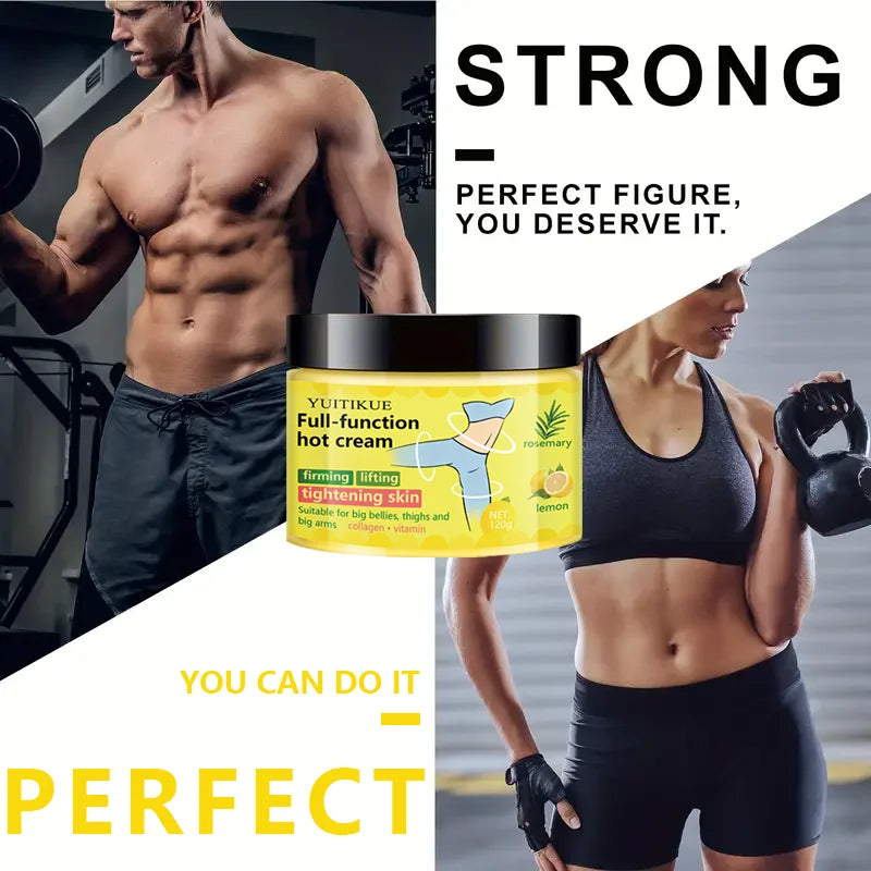 YUITIKU Multi-Function Hot Cream - Tightens and Lifts Skin, Suitable for Belly, Thighs, and Arms, Contains Collagen and Vitamins