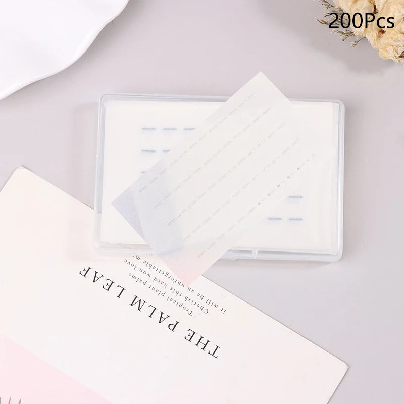 40/200pcs Waterproof Adhesive Tape Glue-Free Eyelash Glue Strip Self-Adhesive Lashes Glue Hypoallergenic Makeup Tools Home Daily