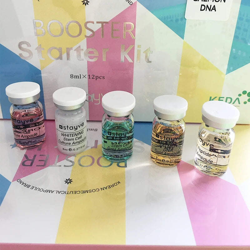 Korea Stayve 8ml Face BB Cream Glow Salmon DNA Mix Serum Kit Whitening Moisturizing Essence Beauty Skin Care