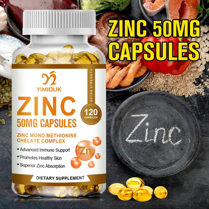 Buy 1 Get 1 Free! Yimiduk Premium Zinc Supplement, Support Boosts Energy, Metabolism Booster, Immune Health & Antioxidant