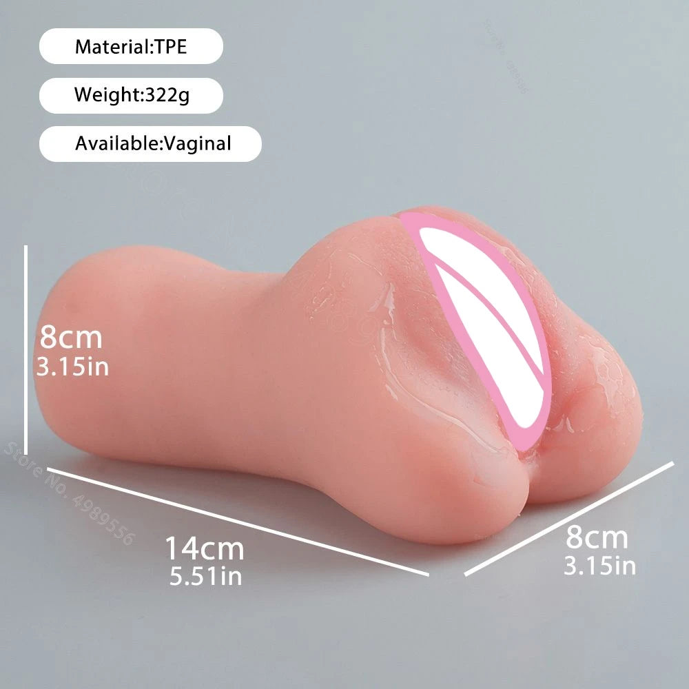 Artificial Vagina Pink Vaginal Dolls Pussy Anus Sucking Penis Deep Throat Male Masturbator Pocket Pussy for Men Adult supplies