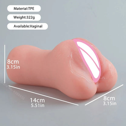 Artificial Vagina Pink Vaginal Dolls Pussy Anus Sucking Penis Deep Throat Male Masturbator Pocket Pussy for Men Adult supplies