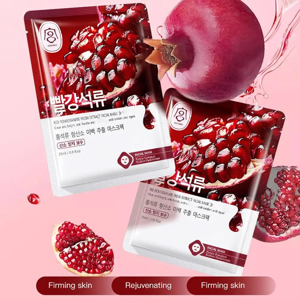 Fruits Face Mask Anti Wrinkle Beauty Facial Moisturizing Masks Hydrating ﻿ Anti-aging Whitening Facial Skin Care M4K7