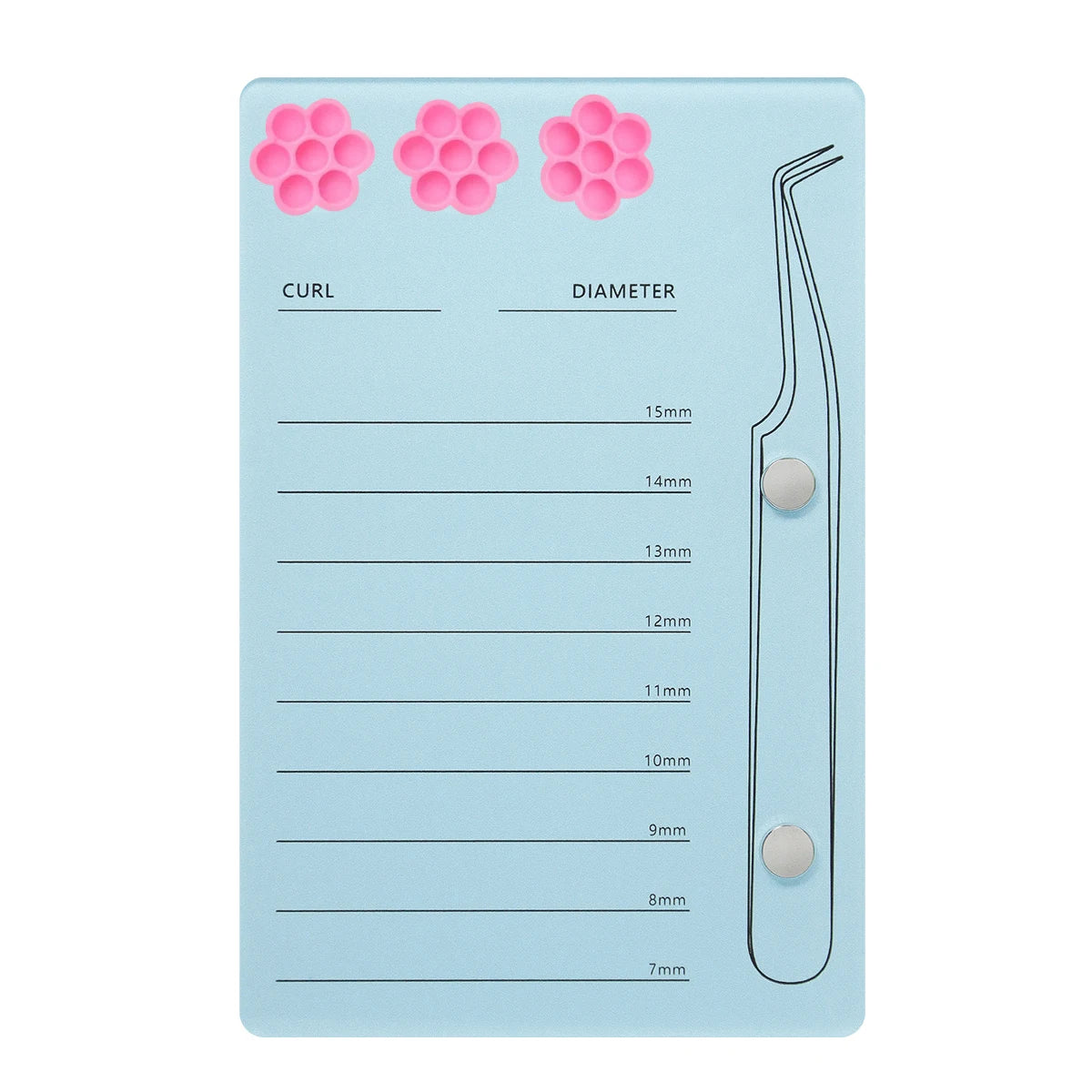 Eyelash Extension Scale Holder Magnetic Acrylic Lash Board With Glue Pallet Cup  False Eyelashes Pad Lash Makeup Tools