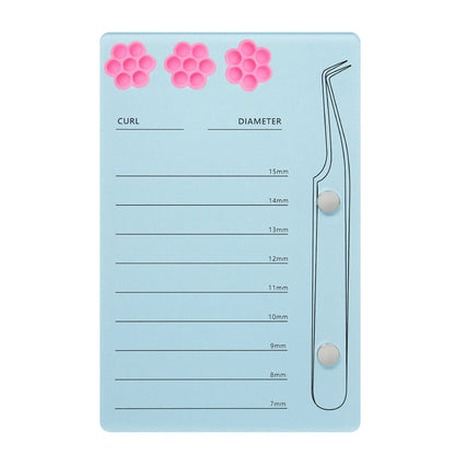 Eyelash Extension Scale Holder Magnetic Acrylic Lash Board With Glue Pallet Cup  False Eyelashes Pad Lash Makeup Tools