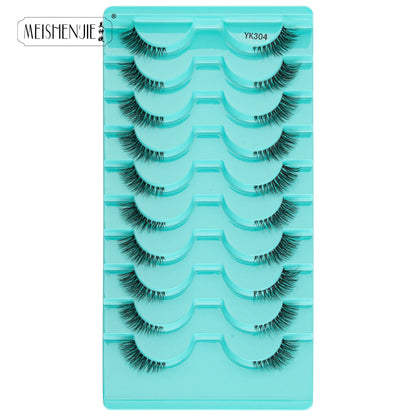 3/10 Pairs Half Lashes Cat Eyelashes Natural Long Handmade 3D Mink Lashes Makeup Tool Reusable Fake Eyelash maquillaje Faux Cils