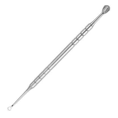 Nail Double-ended Use Stainless Steel Circle Beveled Head Cuticle Pusher Remover Professional Manicure Sticks File Nail Art Tool