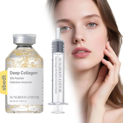 Korean Skin Barrier Ampoule SUNGBOON EDITOR Collagen Silk Peptide Serum 40ml Deep Moisture Tightening Texture Refining Treatment