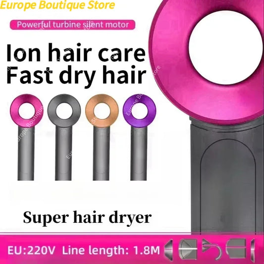 New Super Hair Dryer 220V Leafless Hair Dryer Personal Hair Care Styling Negative Ion Tool Schedule Negative Ion Electric Dryer