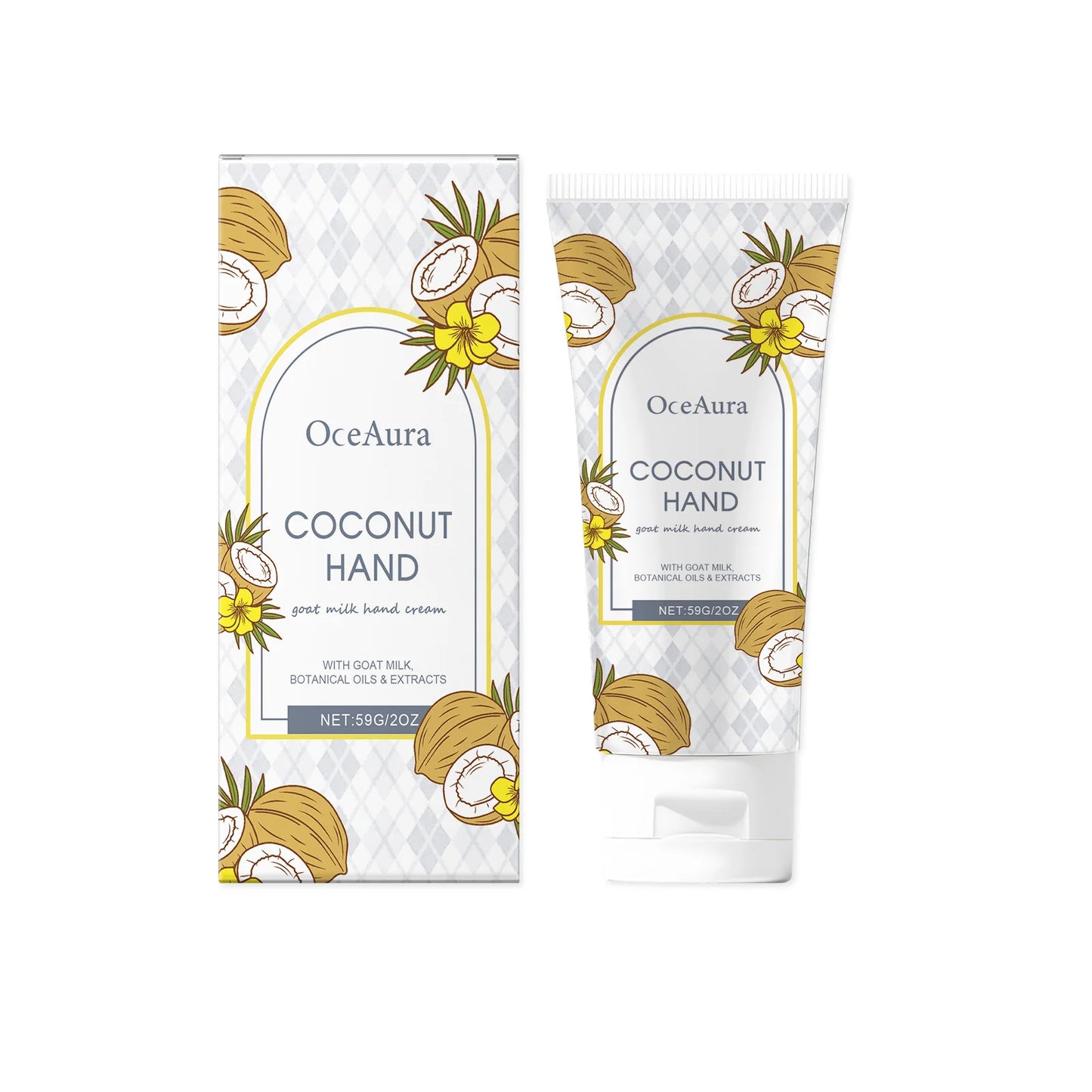 Coconut Hydrating Hand Cream Nourishing Rejuvenating Moisturizing Brightening Smoothing Soothing Anti Cracked Repair Hand Cream