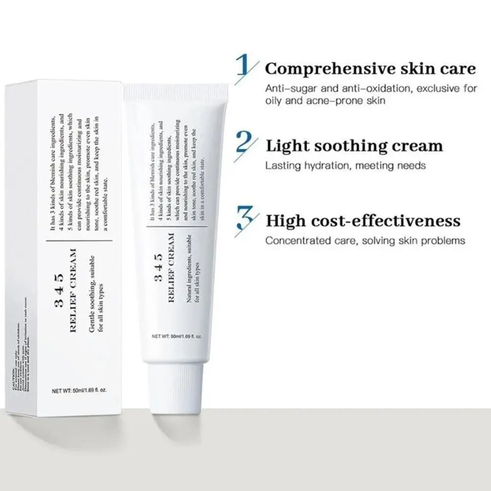 Relief Cream Nourishing Skin Address Blemishes Antioxidant Cream Hydrating Repairing Barrier Soothing Moisturizer Skin Care