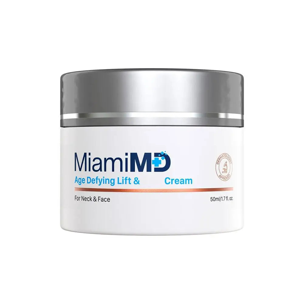 Miami MD Advanced Anti-Aging Cream Lifts and Firms the Skin Reduces Fine Lines Long-Lasting Moisturization for Neck Face