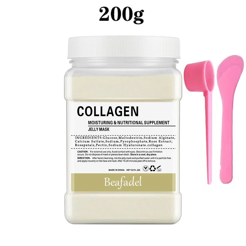 650g/200g Jelly Mask Powder Rose Masks Peel Off Hydroplastic Crystal Collagen Facial Jelly Mask for Face